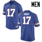 Men's Florida Gators #17 Jordan Sherit NCAA Nike Blue Authentic Stitched College Football Jersey WYG7662HD